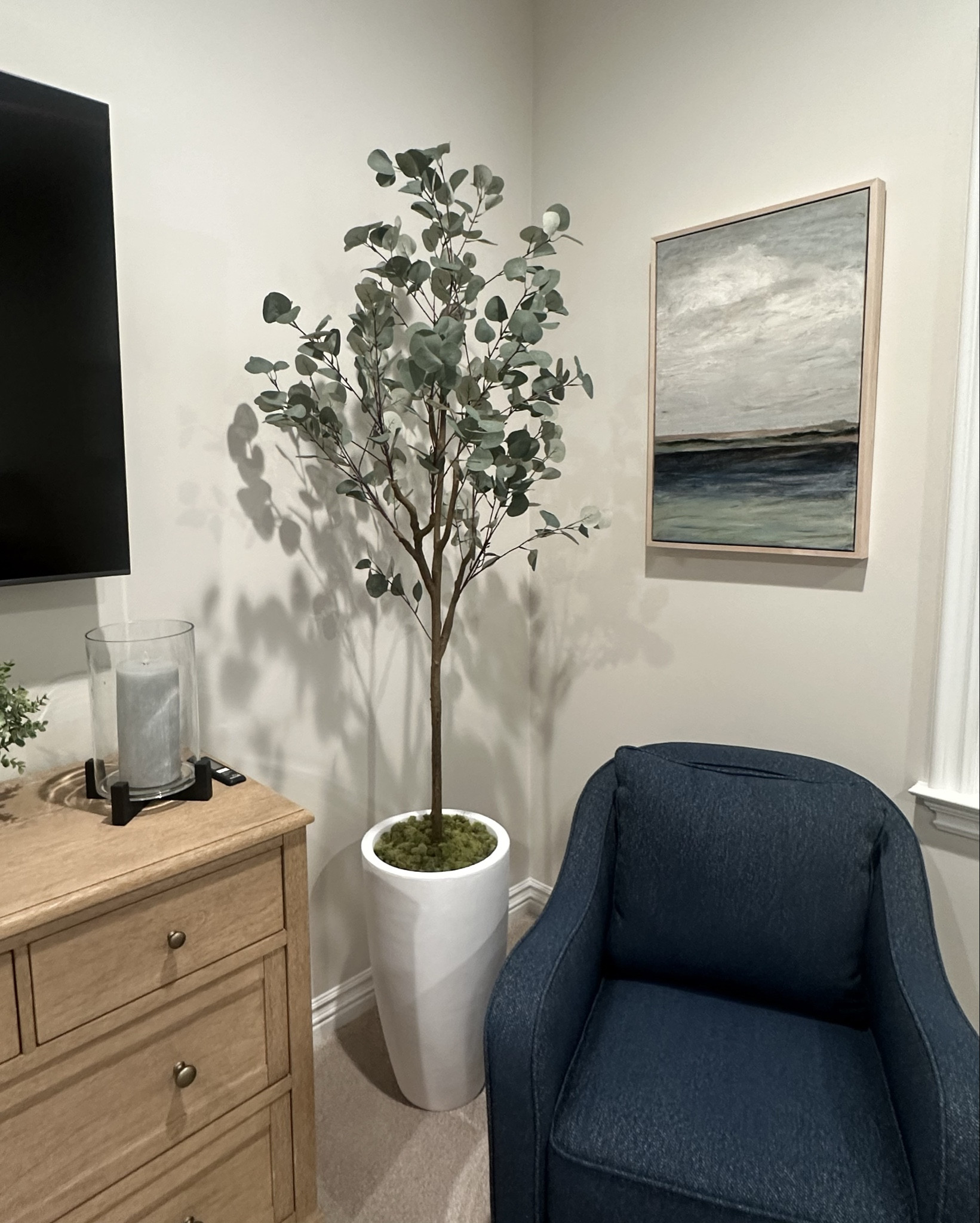 DIY Faux Trees from Amazon. Super easy and fun project to add height to any room. All on Prime Day Sale ✨ 
#fauxtree #amazon #primeday #whitepot #eucalyptustree #olivetree #lauraporterdesigns 

#LTKxPrimeDay #LTKSaleAlert #LTKHome