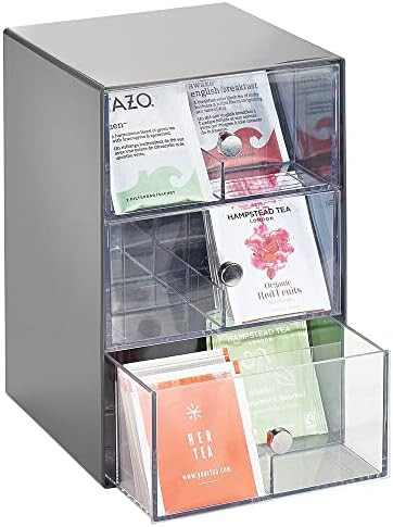 Amazon.com: mDesign Plastic Wide Kitchen Pantry, Cabinet, Countertop Organizer Storage Station wi... | Amazon (US)