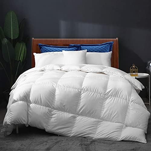 APSMILE Lightweight Goose Feather Down Comforter California King Cooling Bed Comforter Soft Cotto... | Amazon (US)