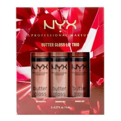 NYX Professional Makeup Butter Lip Gloss Gift Set - 3pc | Target