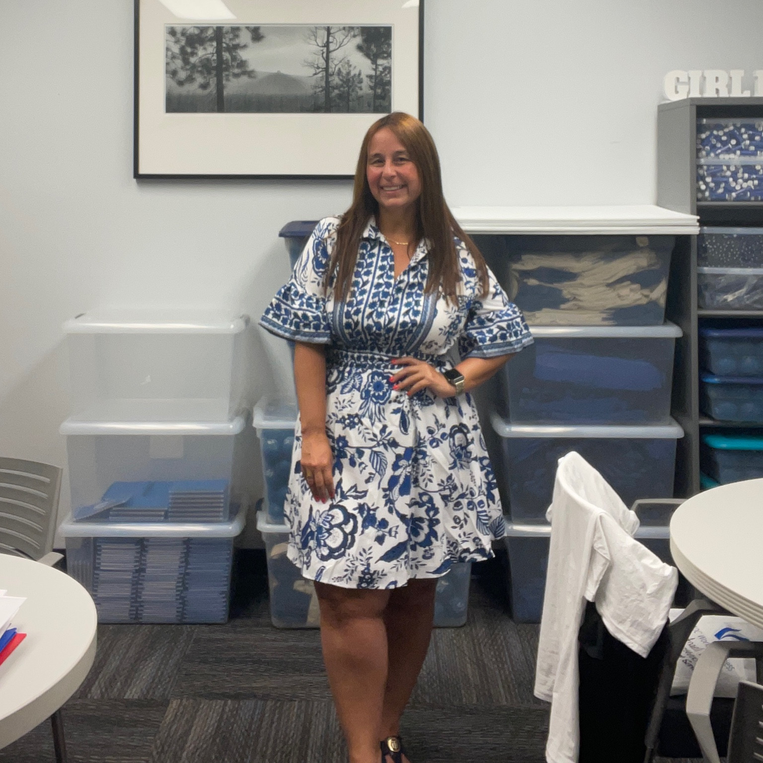 Blue and white 🤍 

This dress is perfect for brunch and work. Change the shoes and change the vibe, without breaking the bank. 

#LTKunder50 #LTKsalealert #LTKworkwear