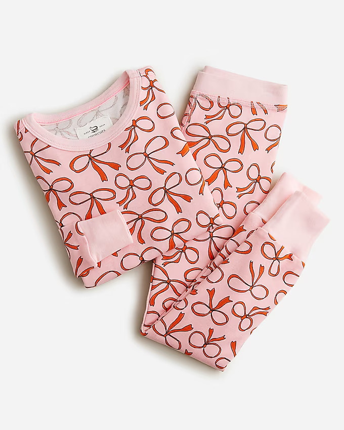 Girls' long-sleeve printed sleep set | J. Crew US