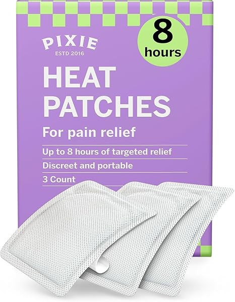 Pixie Period Cramps Menstrual Pain Relief Heat Patches - Lower Abdominal & Back Ache Therapy - Na... | Amazon (US)