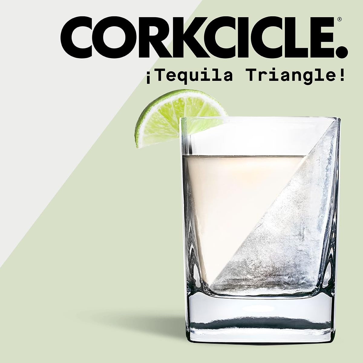 Corkcicle Premium Tequila Triangle Glass with Silicone Mold, 9 oz – Perfect for Chilling Tequil... | Amazon (US)