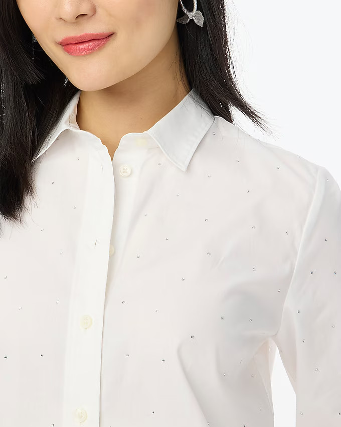 Rhinestone modern button-down | J.Crew Factory