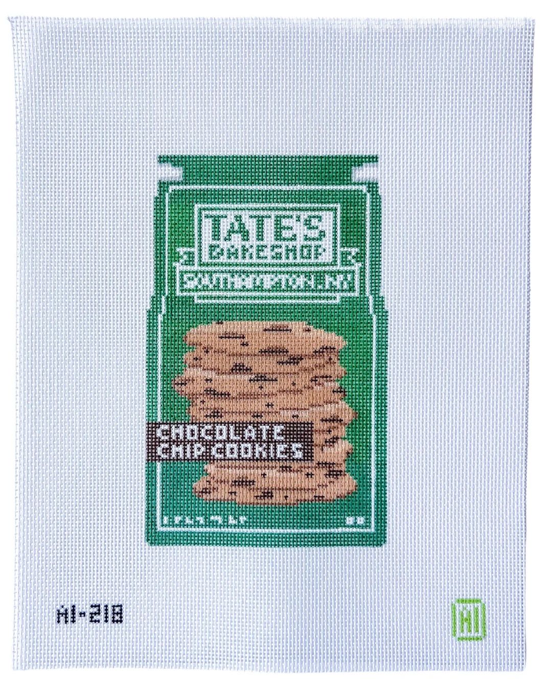 Chocolate Chip Cookie Bag Needlepoint Canvas - Etsy | Etsy (US)