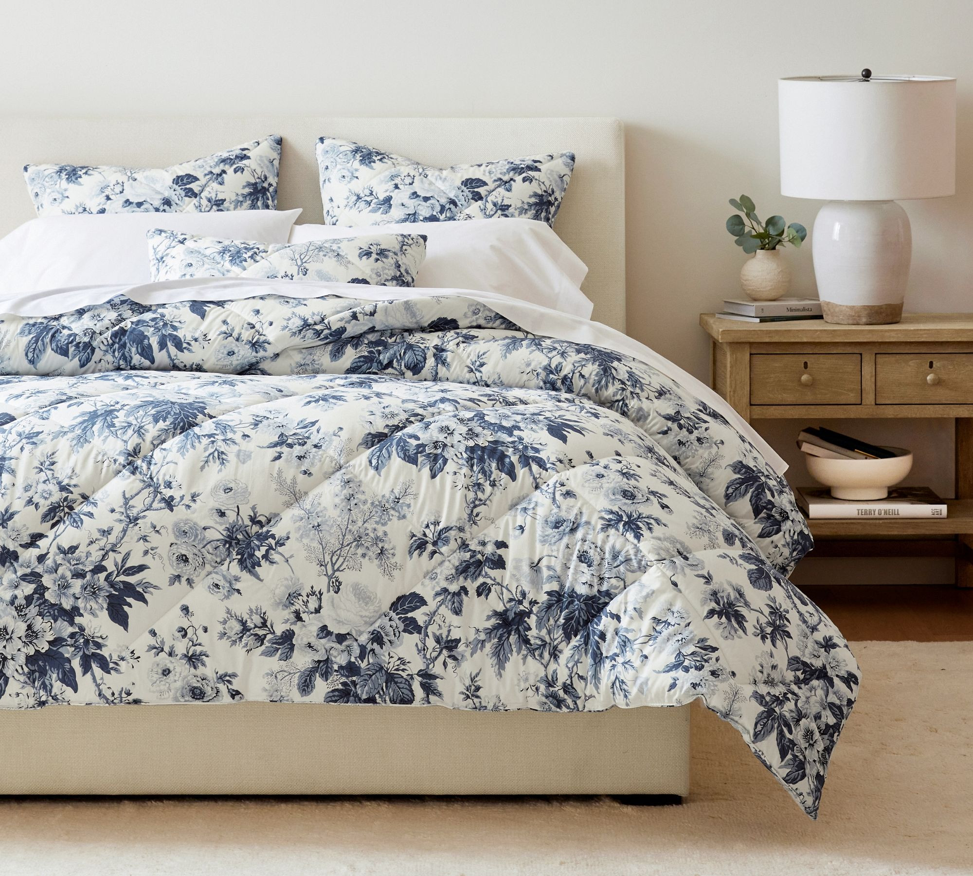 Garden Floral Percale Comforter | Pottery Barn (US)
