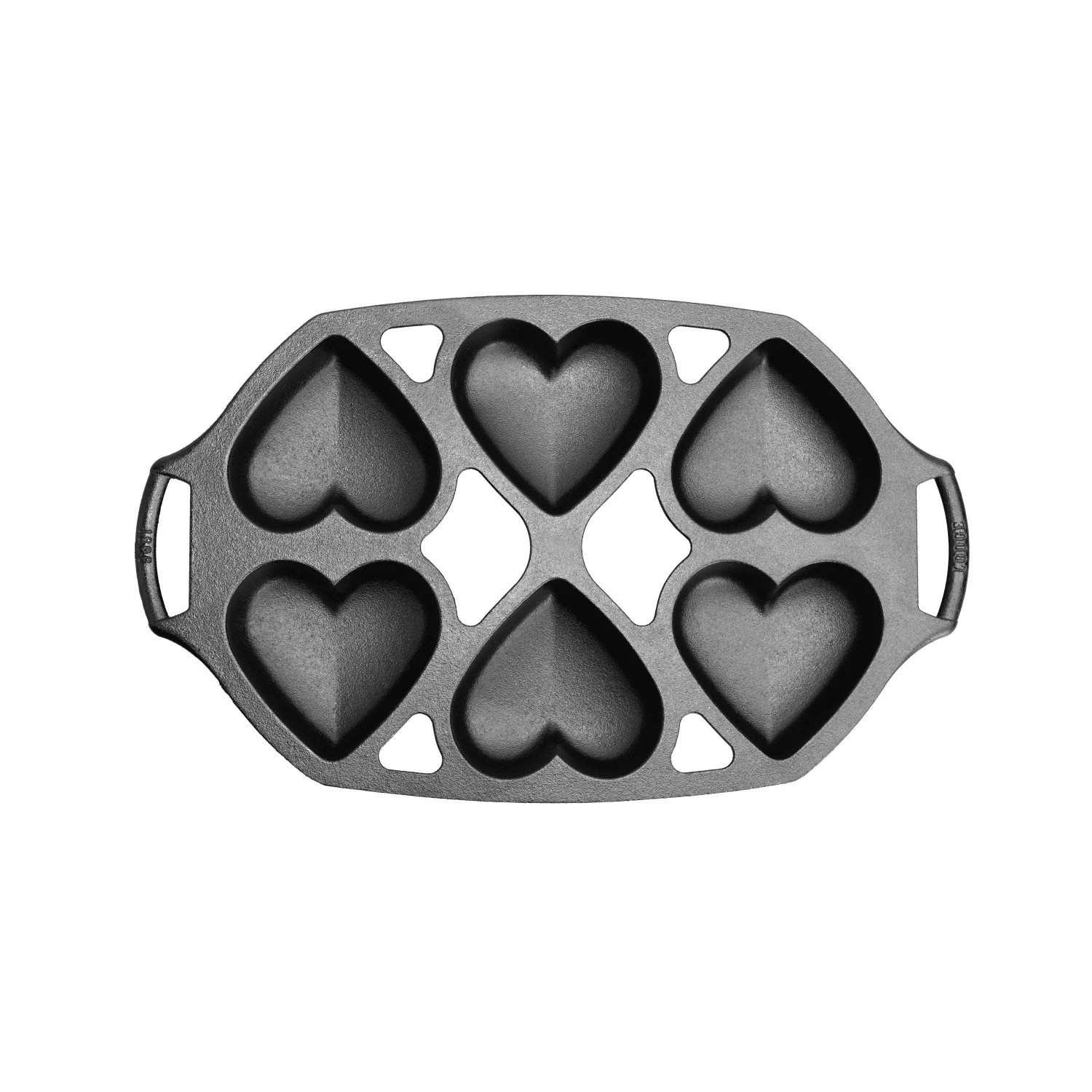 Lehman's Lodge Cast Iron Mini Cake Pan - Makes 6 Heart-Shaped Cakes - Pre-seasoned Durable - and Perfect for Baking Muffins Brownies and More | BWHRT | Lowe's