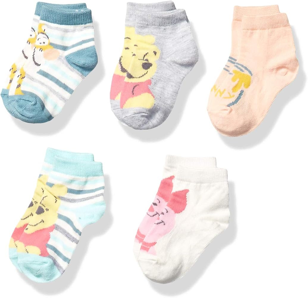 Winnie the Pooh Baby 5 Pack Shorty Socks | Amazon (US)