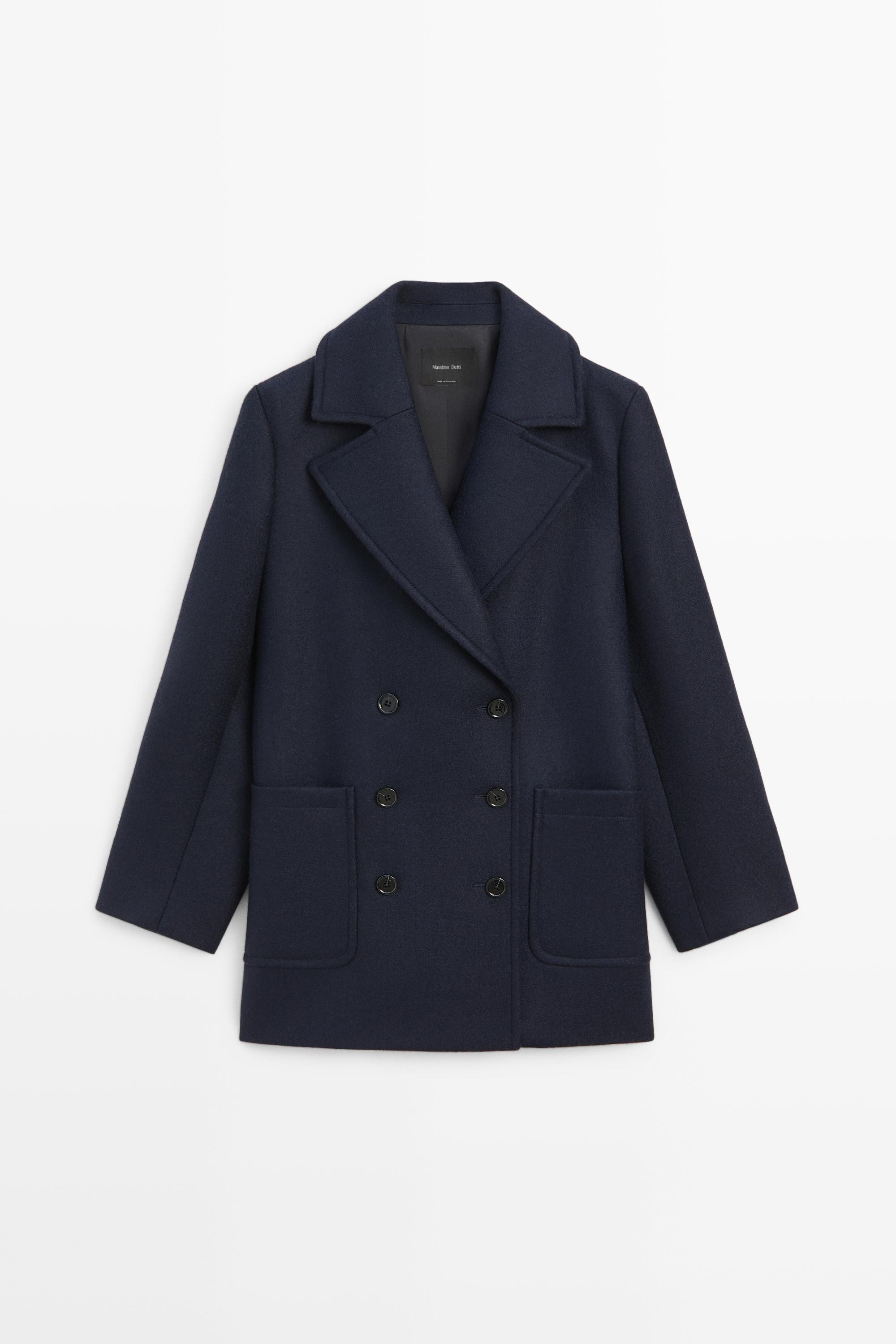Medium double-breasted coat | Massimo Dutti US