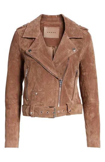 Women's Blanknyc Morning Suede Moto Jacket, Size X-Small - Brown | Nordstrom