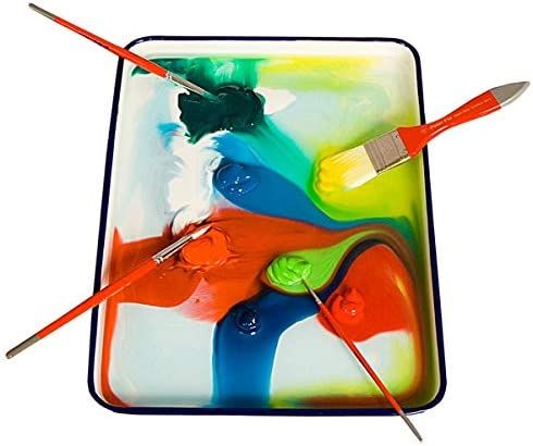 Creative Mark Butcher Tray Palette - Triple Coated Enamel Tray Palette for Painting, Color Theory... | Amazon (US)