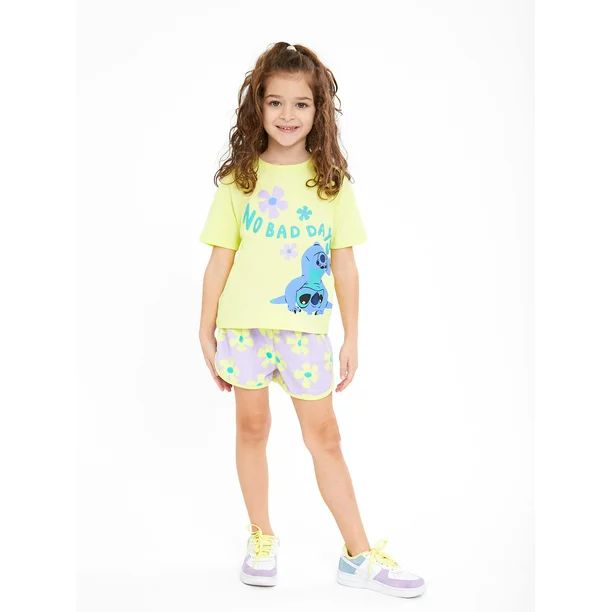 Lilo & StitchStitch Toddler Girls T-Shirt and Shorts Set, 2-Piece, Sizes 12M-5TUSD$13.98$1.17/ea(... | Walmart (US)