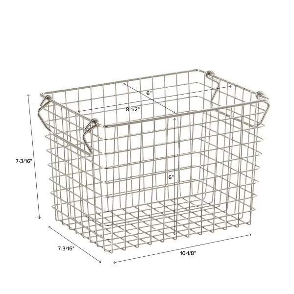 Stackable Wire Storage Baskets with Handles | The Container Store