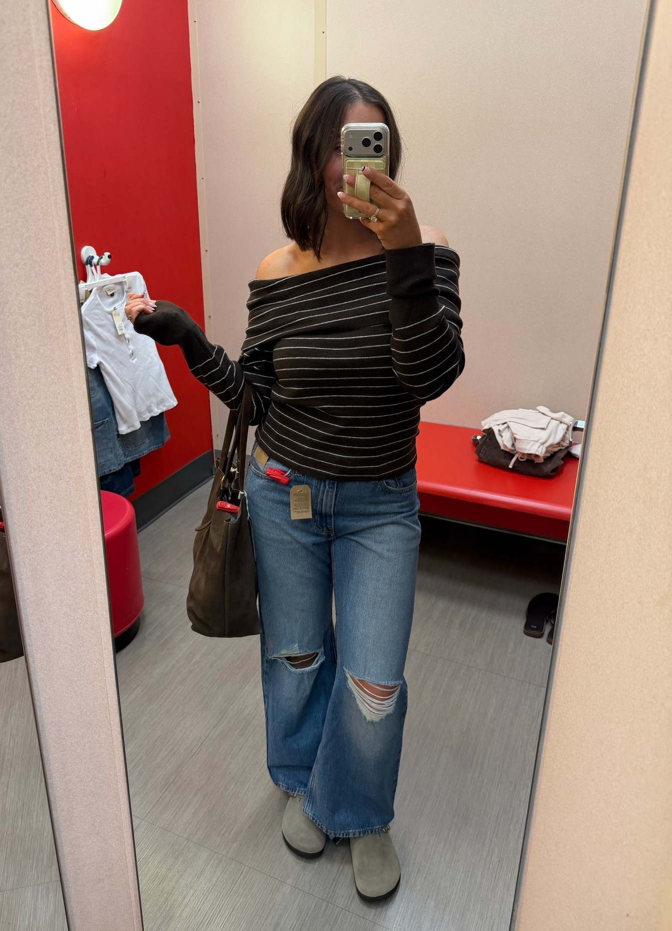 @Target new arrivals, Fall fashion finds, try-on haul 🙌🏻🤎🍂

Striped sweaters, the BEST mom/approved @levi  jeans!! They are insanely flattering!! 🤩

Size  8, 150lbs, 5’8” - Wearing a M (TTS) in everything!

#LTKootd #LTKTall #LTKSaleAlert