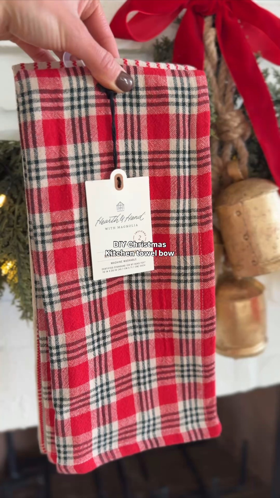 The easiest and cutest Christmas kitchen decor !! Love these plaid towels and come in a set of 2 for $10 

#LTKGiftGuide #LTKHoliday