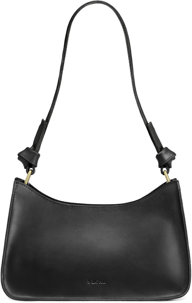 S-ZONE Leather Shoulder Bags for Women Small Shoulder Purse Handbags Clutch Hobo Bag Cute Purses | Amazon (US)