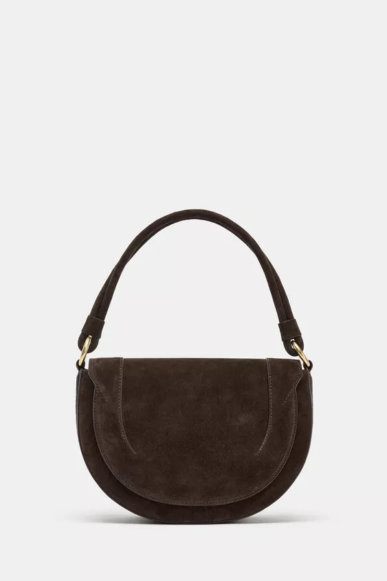 LEATHER CROSSBODY BAG | Zara US