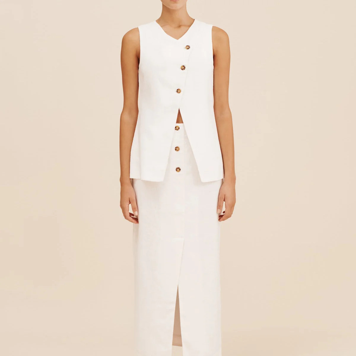 GIGI GILET - IVORY | POSSE (US)