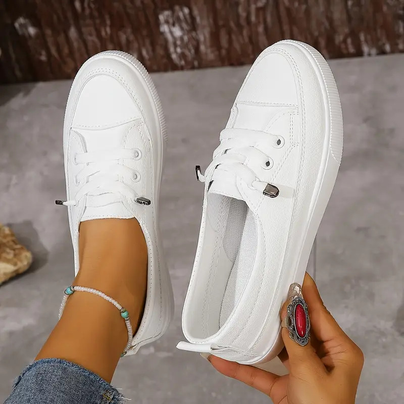 Women's Slip Sneakers Casual Low Top Flat Skate Shoes match - Temu | Temu Affiliate Program