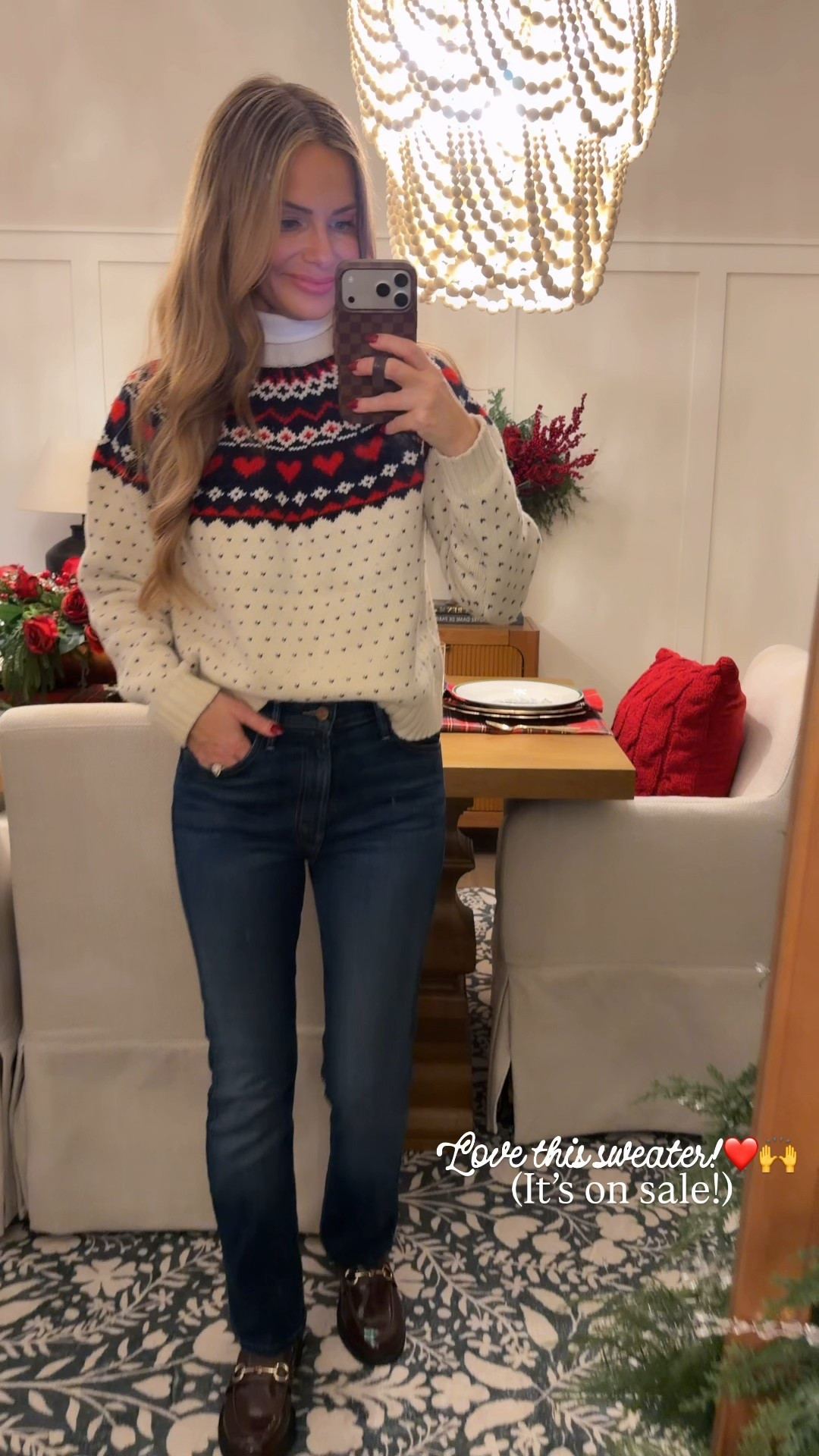 Cutest fair isle sweater plus it’s on sale! Wearing XS. 

#LTKootd #LTKPetite #LTKHoliday