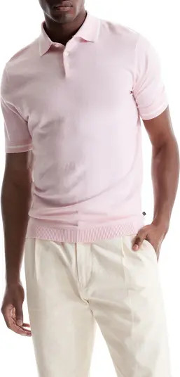Pacific Tipped Cotton & Silk Jersey Polo | Nordstrom