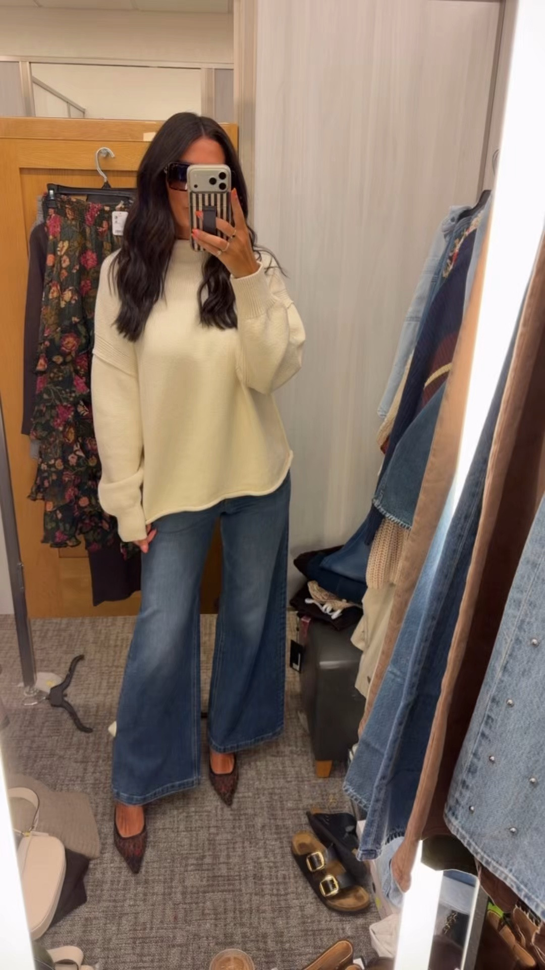 Small sweater 
True to size jeans

#LTKootd