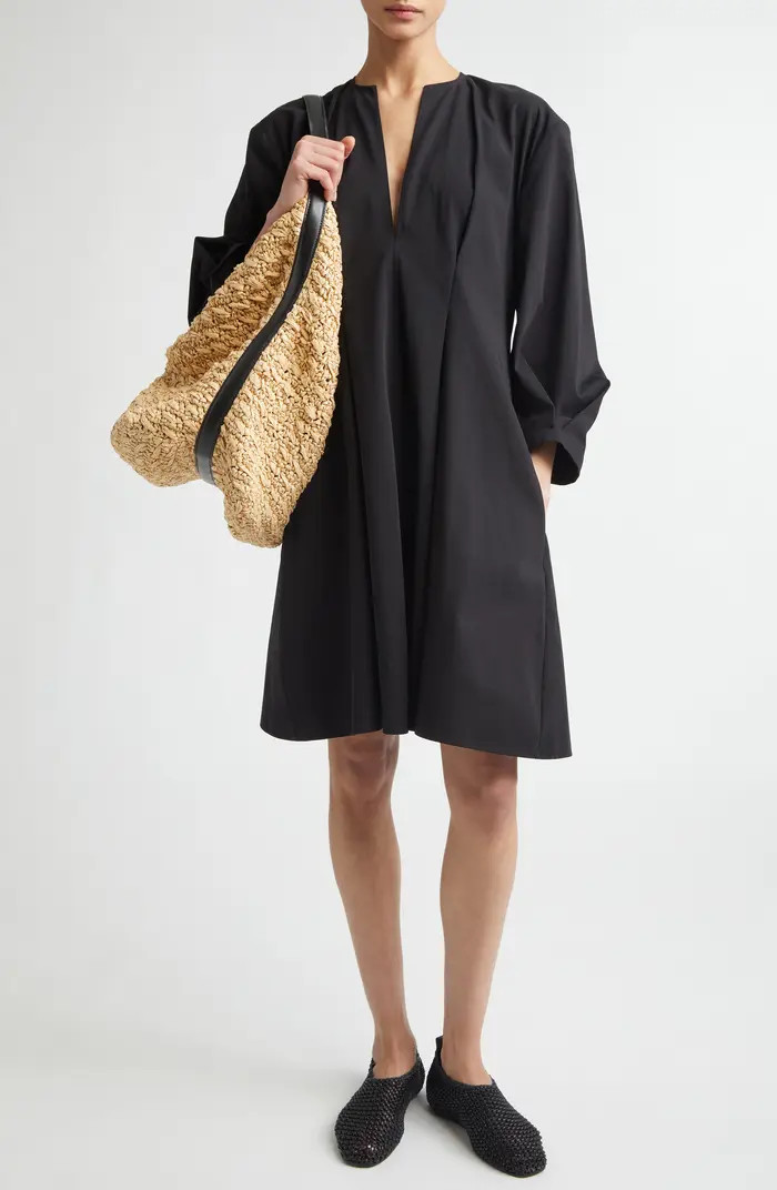 TOTEME Bishop Sleeve Cotton Dress | Nordstrom | Nordstrom