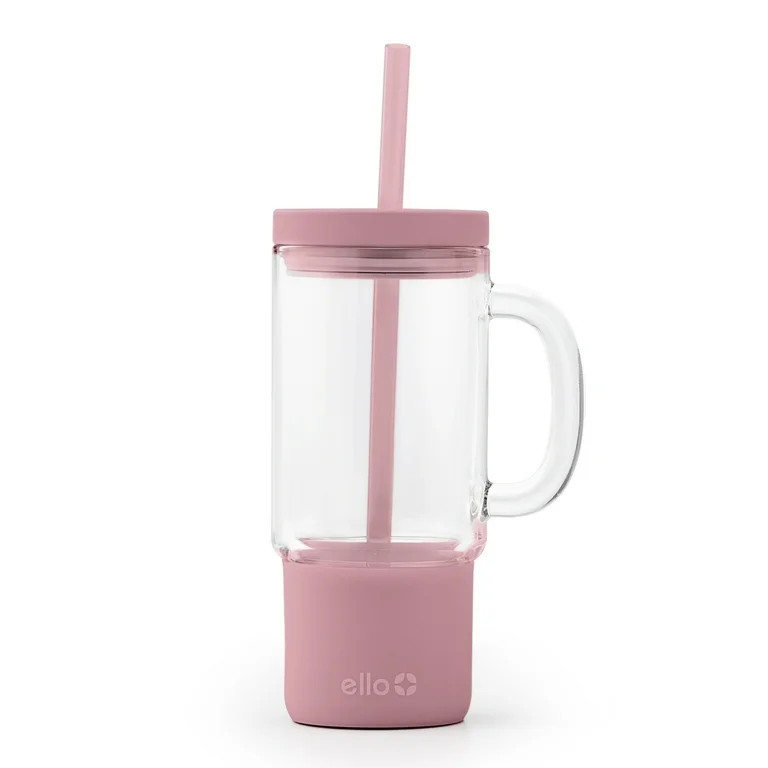 Ello Nova 18 oz Glass Mug with Straw | Walmart (US)
