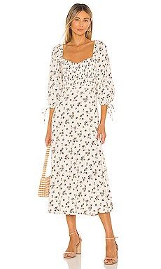 FAITHFULL THE BRAND Paola Midi Dress in Rocha Floral from Revolve.com | Revolve Clothing (Global)