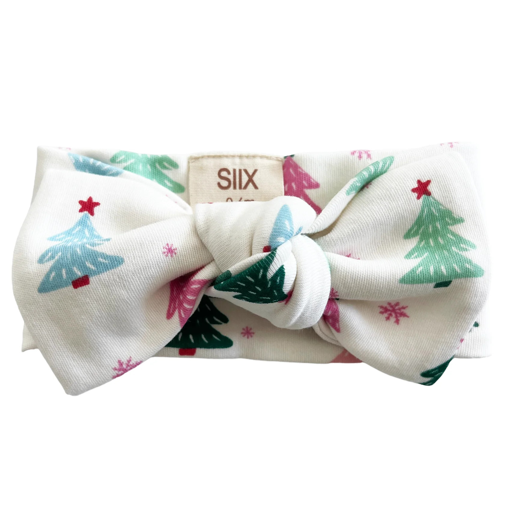 Christmas Trees Pink / Organic Bow | SpearmintLOVE