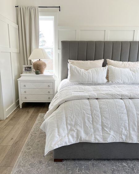 I always get a ton of questions about our bed frame—it’s the Hoffman bed from McGee & Co. in the Moss Linen fabric. It’s absolutely beautiful and 25% off right now for Memorial Day! I highly recommend! 

McGee and co, Memorial Day, Sale alert, bed frame, Hoffman bed, home decor 

#LTKhome #LTKstyletip #LTKsalealert
