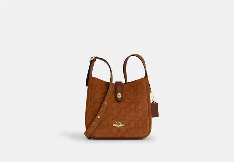 Hadley Mini Crossbody Bag In Signature Suede | Coach Outlet US
