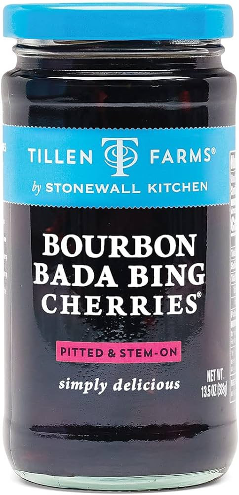Tillen Farms Gourmet Bourbon Bada Bing Cherries, Pitted & Stem-On, Certified Non-GMO, Simply Deli... | Amazon (US)
