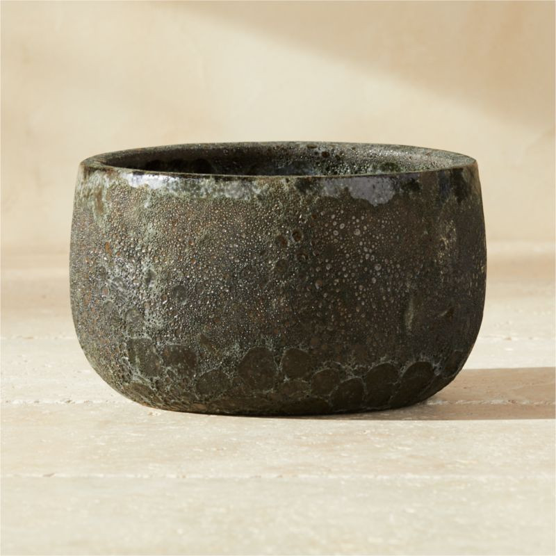 Black Lunar Planter Small + Reviews | CB2 | CB2