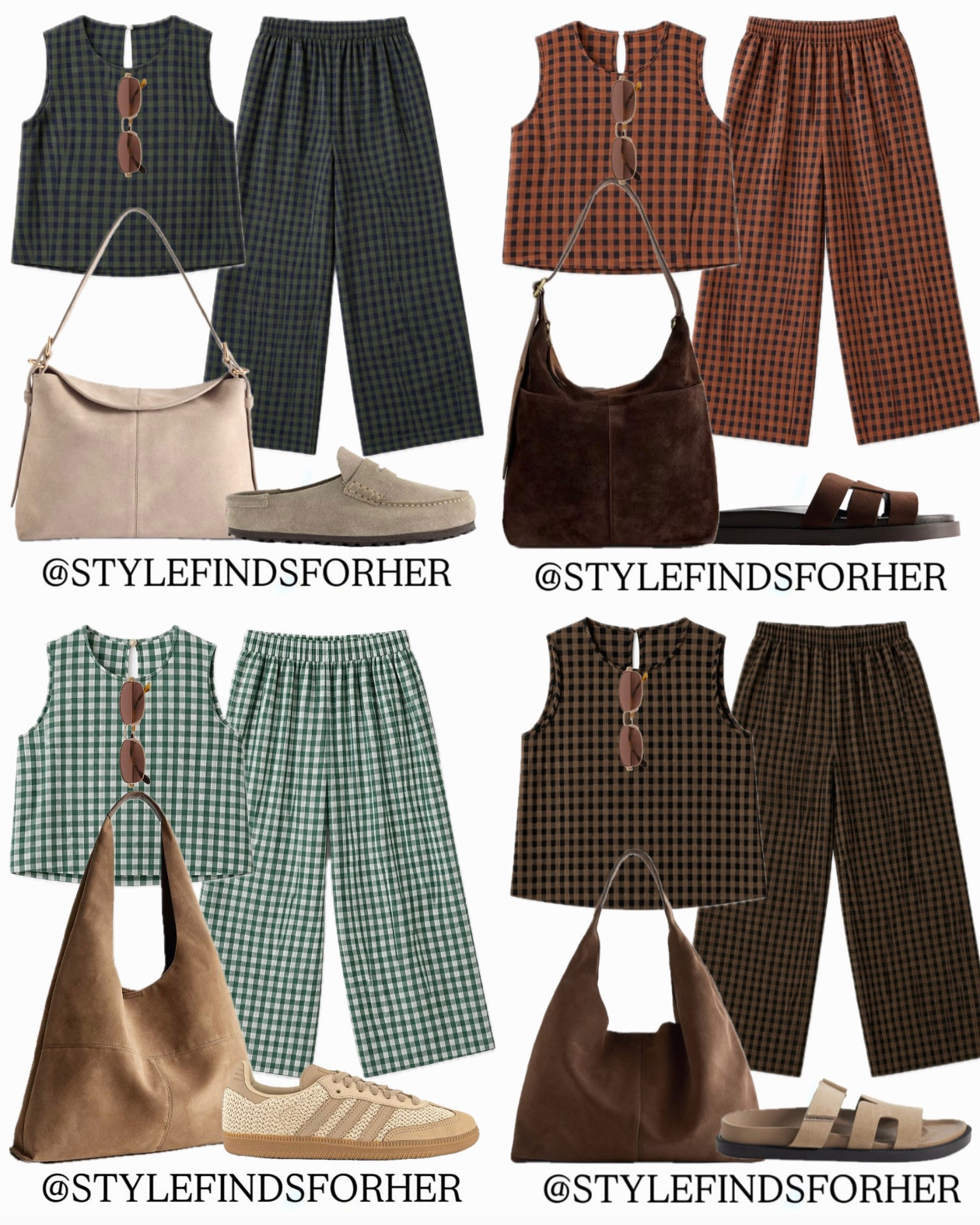 GINGHAM CO-ORD UNDER £25! Cute matching sets perfect for styling in summer. Wide leg cropped trousers with matching sleeveless top  

#LTKsale #LTKuk #LTKstyletip