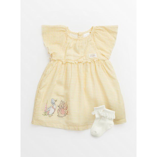 Peter Rabbit Yellow Dress & Socks Up to 1 mth tuc143464099 | argos.co.uk