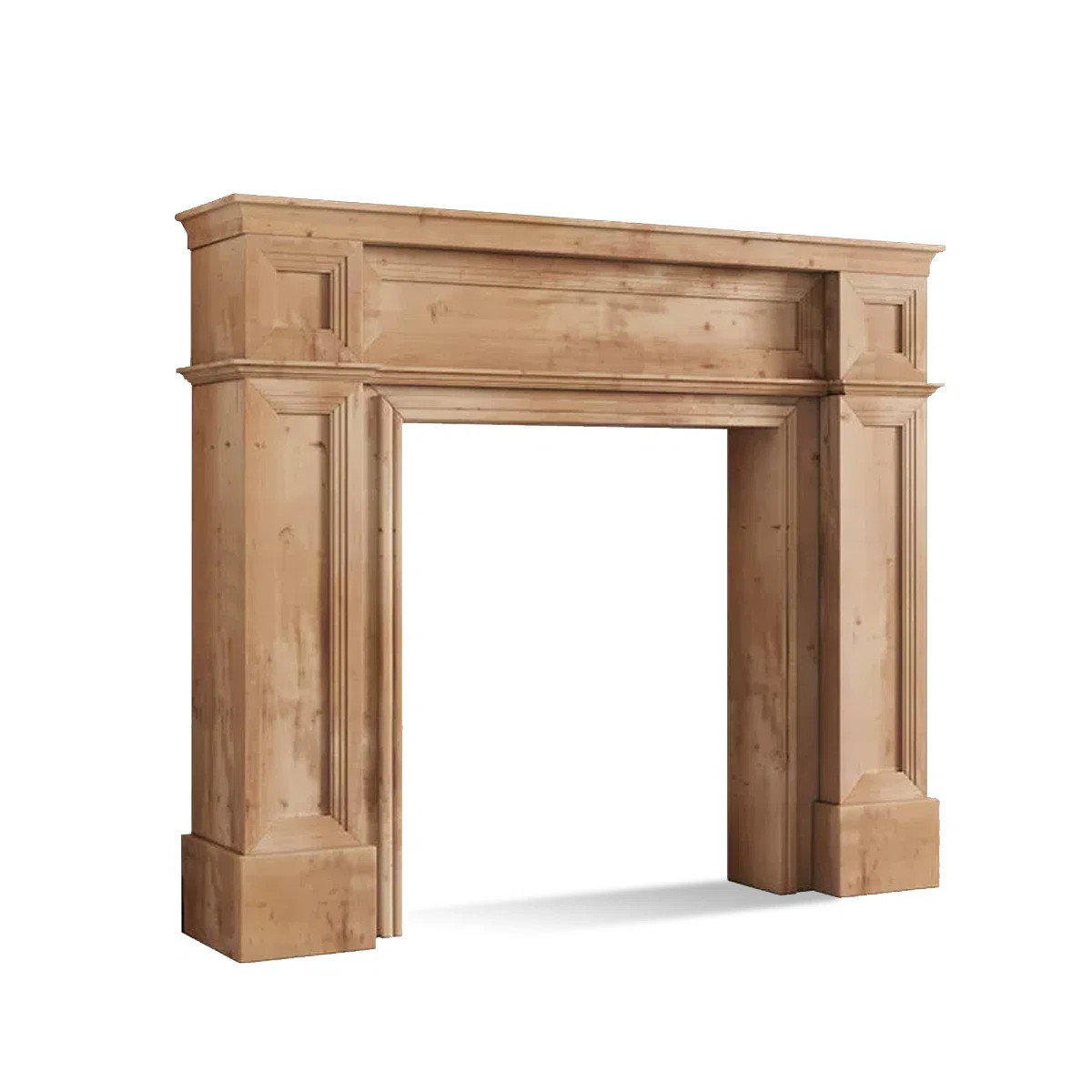 Burlywood Manufactured Wood Freestanding Fireplace | Wayfair North America