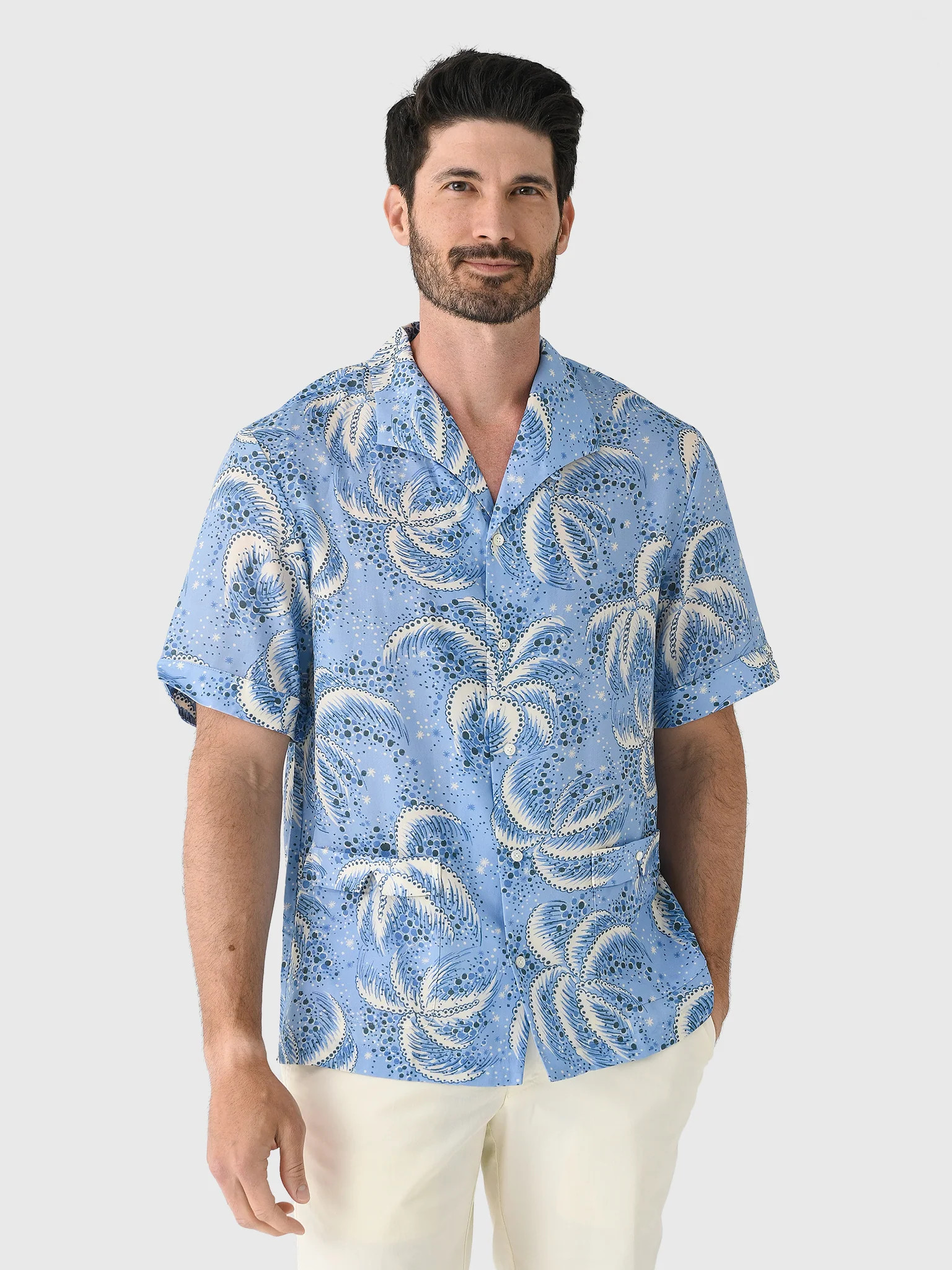 TOMBOLO
                      
                     Men's Palm Fronds Shirt | Saint Bernard