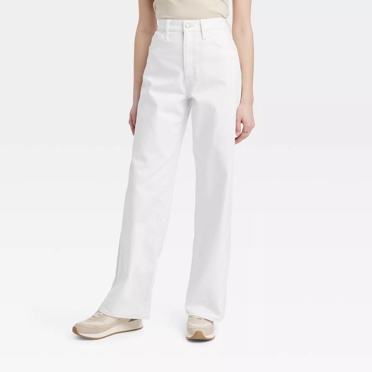 Women's High-Rise Wide Leg Jeans - Universal Thread™ Medium Wash 4 | Target