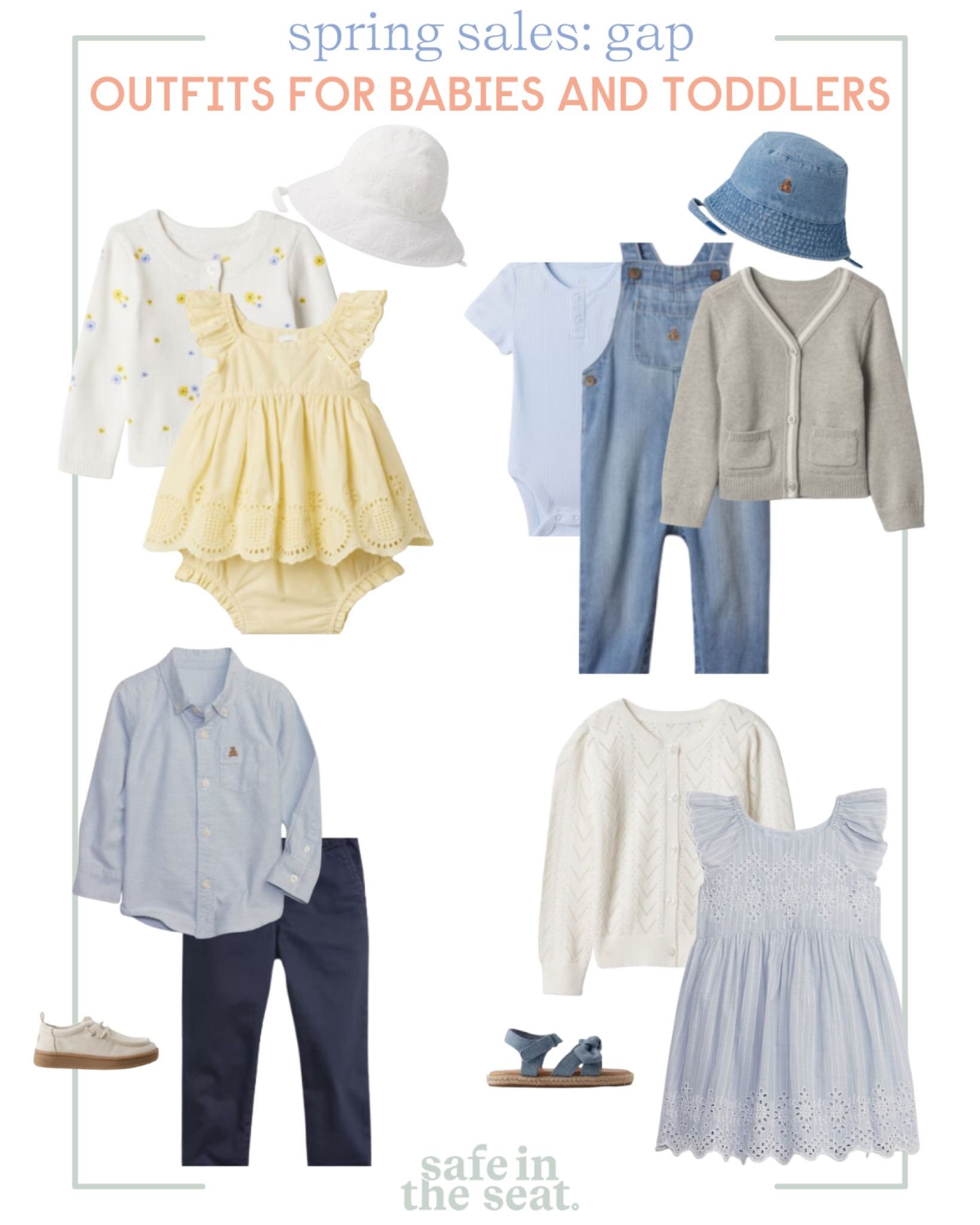 Sale alert 🚨 at least 30% off sale at Gap! Spring outfits for babies and toddlers.

Easter outfits | baby Easter outfits | toddler Easter outfits | vacation outfits | spring break outfits 

#LTKbaby #LTKSpringSale #LTKsalealert
