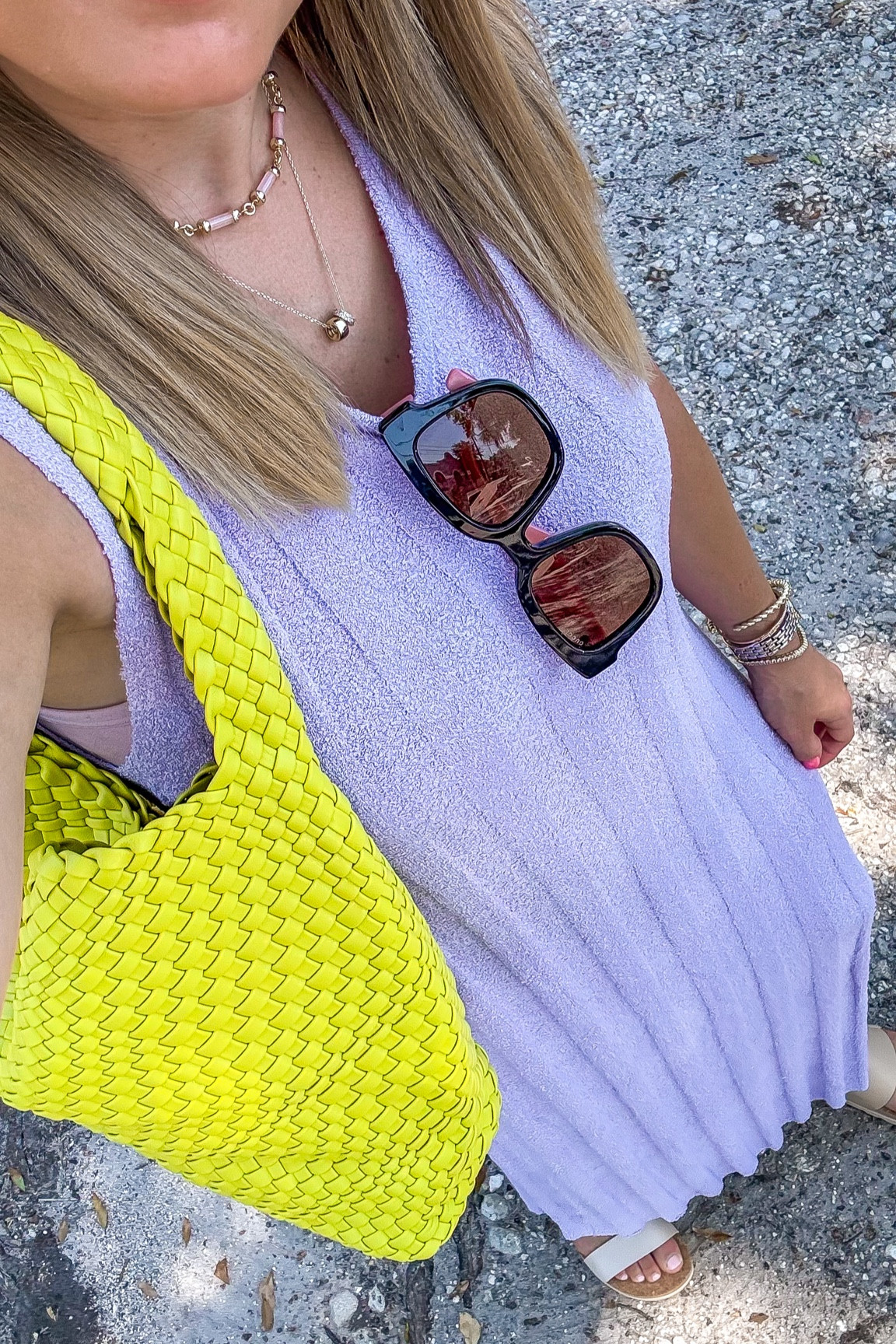 Wearing a small dress, 6 sandals 

#christianblairvordy #amazonfinds #amazonfashion 

#LTKItBag #LTKFindsUnder100 #LTKShoeCrush