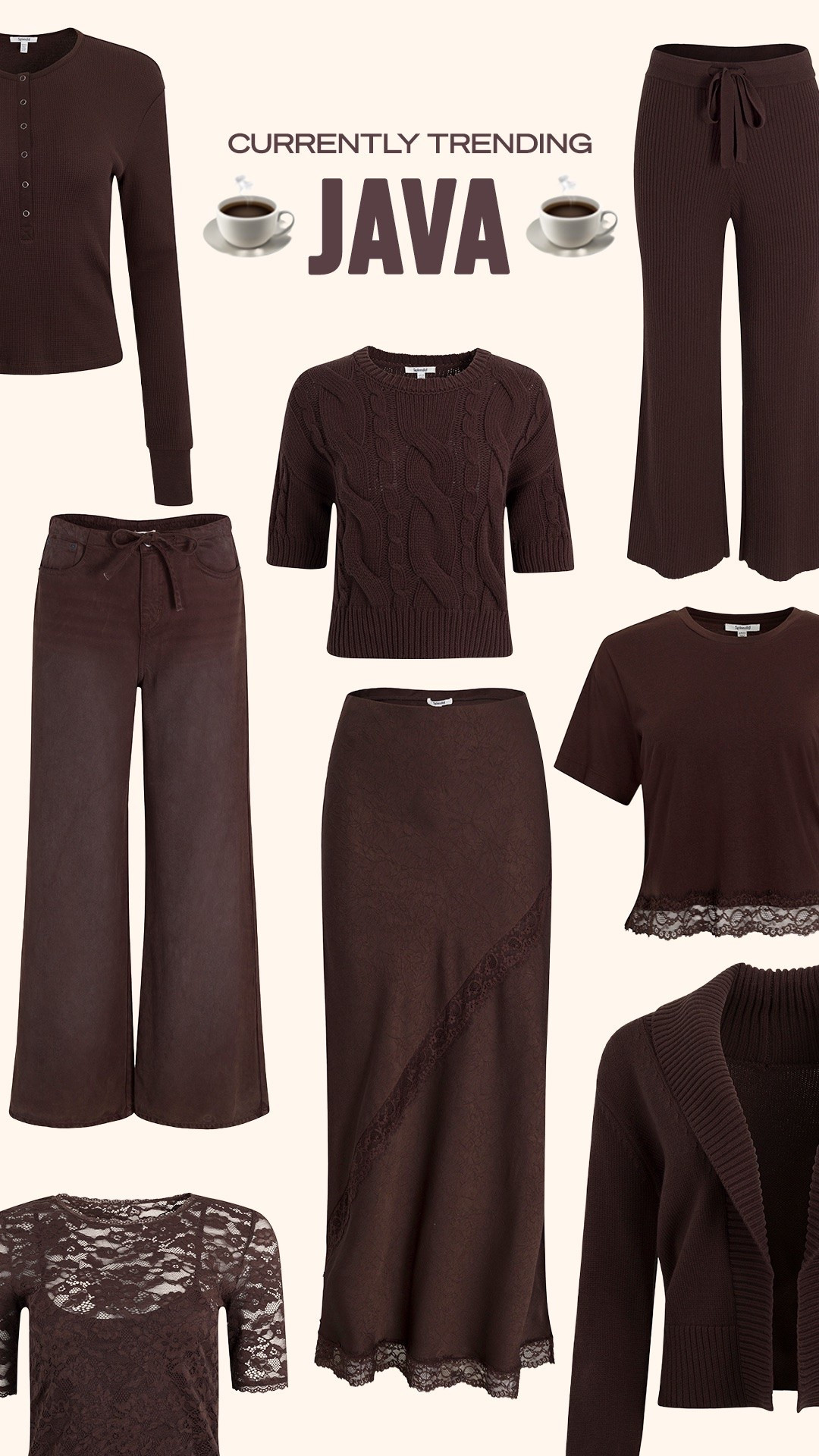 Trending the color brown,