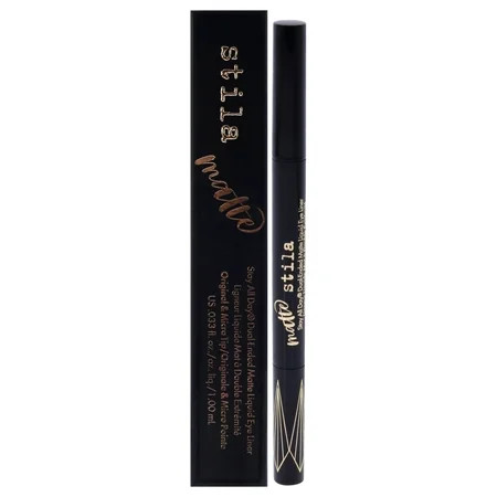 Stila Stay All Day Dual-Ended Matte Liquid Eye Liner - Intense Black , 0.33 oz Eye Liner | Walmart (US)