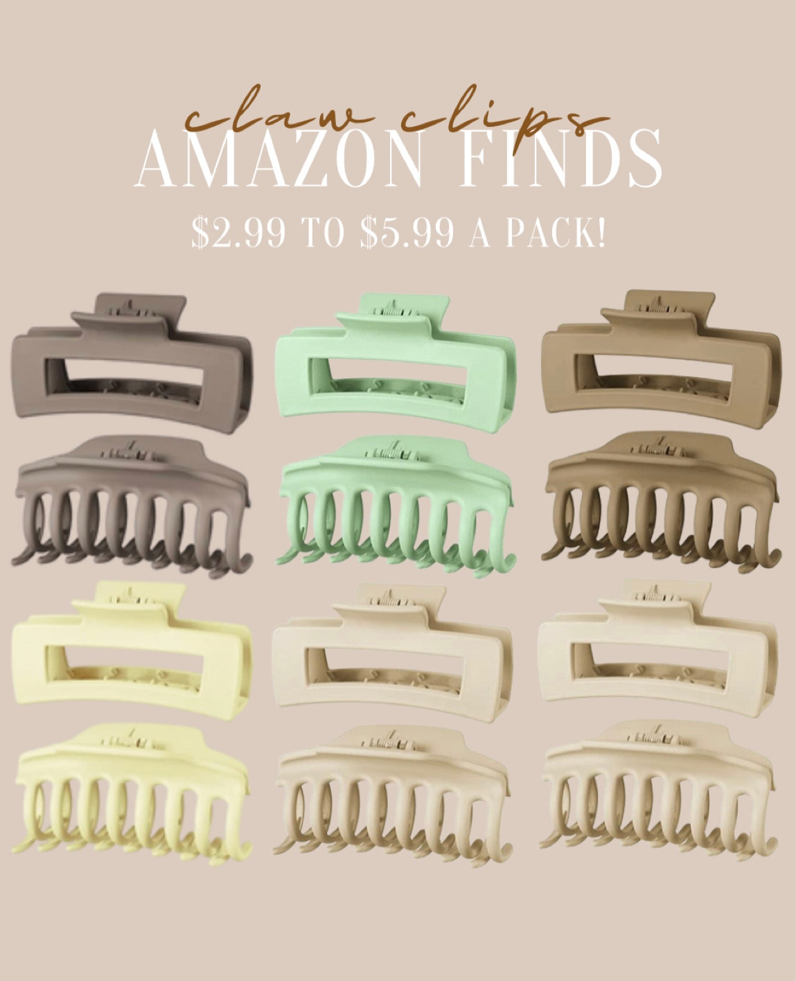 Great price on some trending claw clips!

#LTKbeauty #LTKstyletip #LTKsalealert