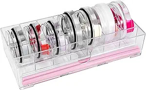 Tumbler Lid Organizer, Adjustable Cup Lids and Straws Inside Cabinet Organizer for Yeti/Stanley/S... | Amazon (US)