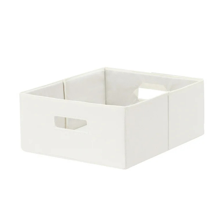 Better Homes & Gardens Half-Size Fabric Cube Storage Bin 1 Piece - Vanilla Dream | Walmart (US)