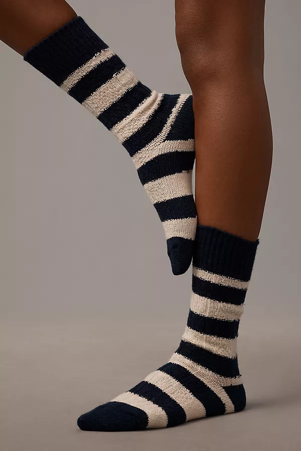 Wool-Blend Cable Knit Socks | Anthropologie (UK)
