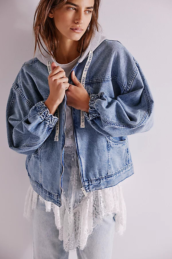 We The Free Iggy Hooded Denim Jacket | Free People (Global - UK&FR Excluded)