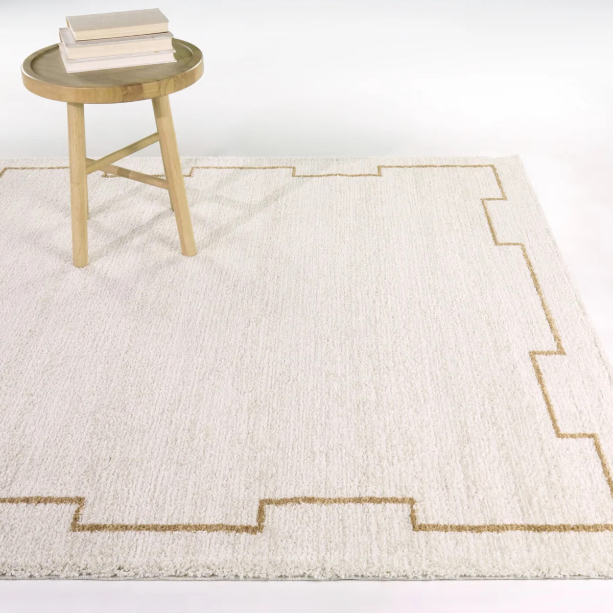 Kuske Cream/Rust Transitional Border Area Rug | Wayfair North America